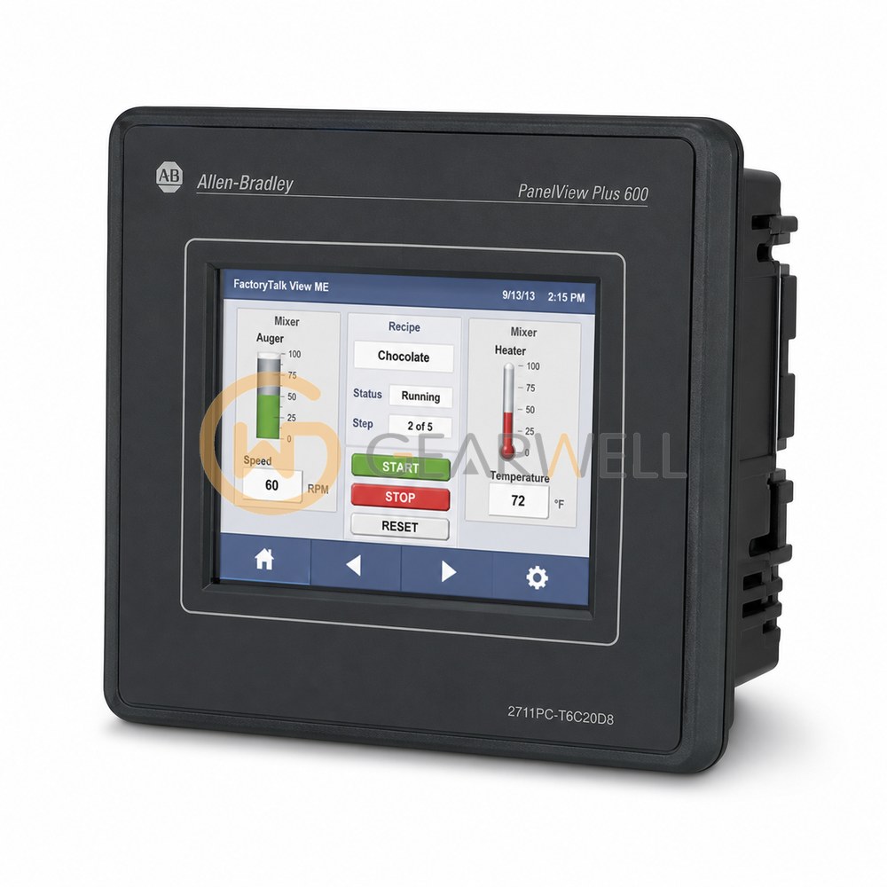 Allen-Bradley 2711PC-T6C20D8 PanelView Plus 6 Compact 600 5.7-inch Touchscreen HMI