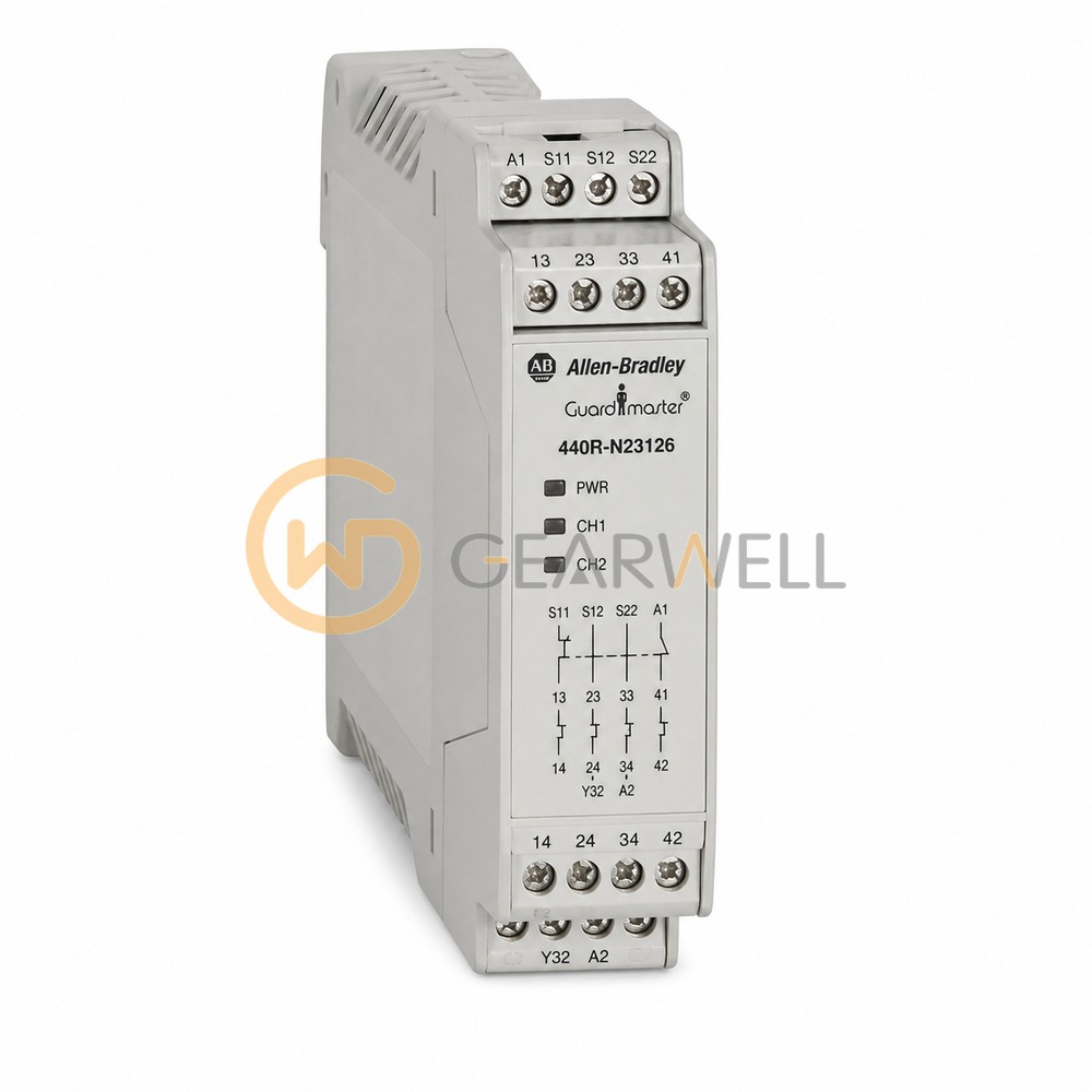 Allen-Bradley 440R-N23126 Guardmaster MSR127T Safety Relay