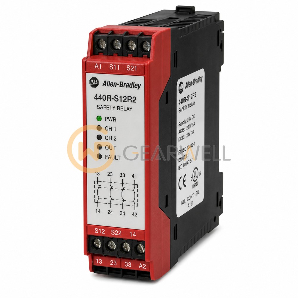 Allen-Bradley 440R-S12R2 Guardmaster Single Input Safety Relay