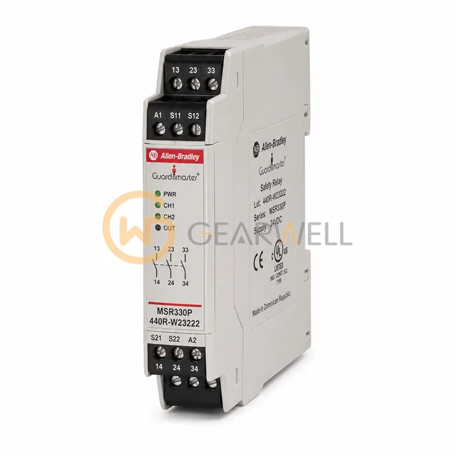 Allen-Bradley 440R-W23222 Guardmaster MSR330P Group 2 Safety Relay