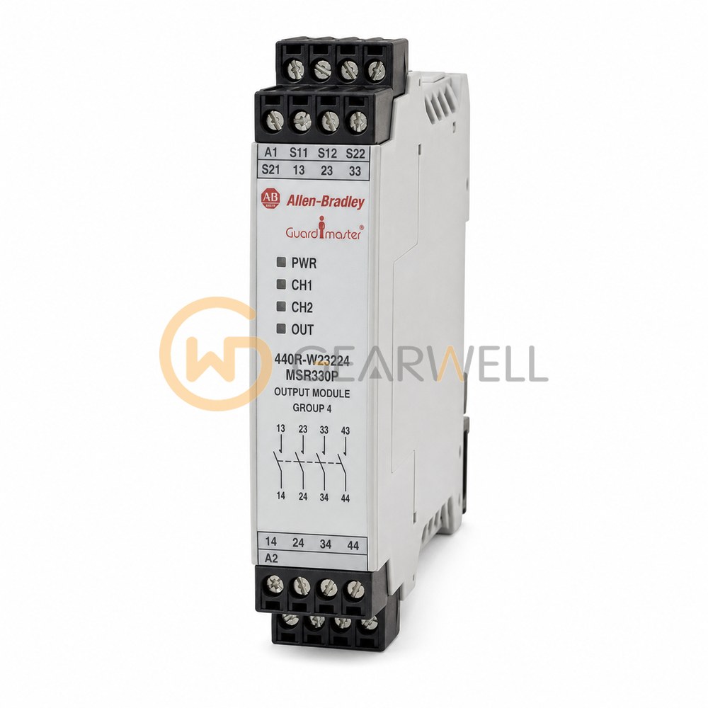 Allen-Bradley 440R-W23224 MSR338P Time Delay Expansion Module