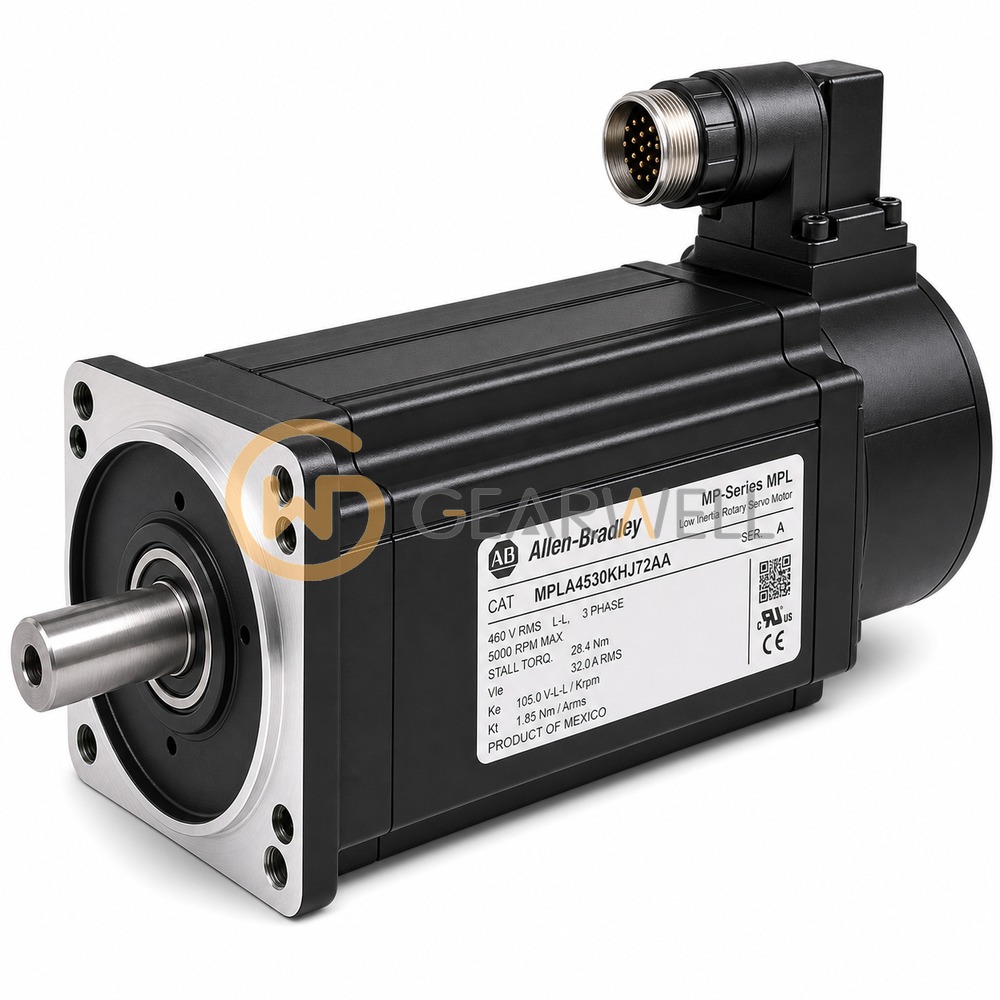 Allen-Bradley MPLA4530KHJ72AA MP-Series MPL Low-Inertia Brushless Servo Motor