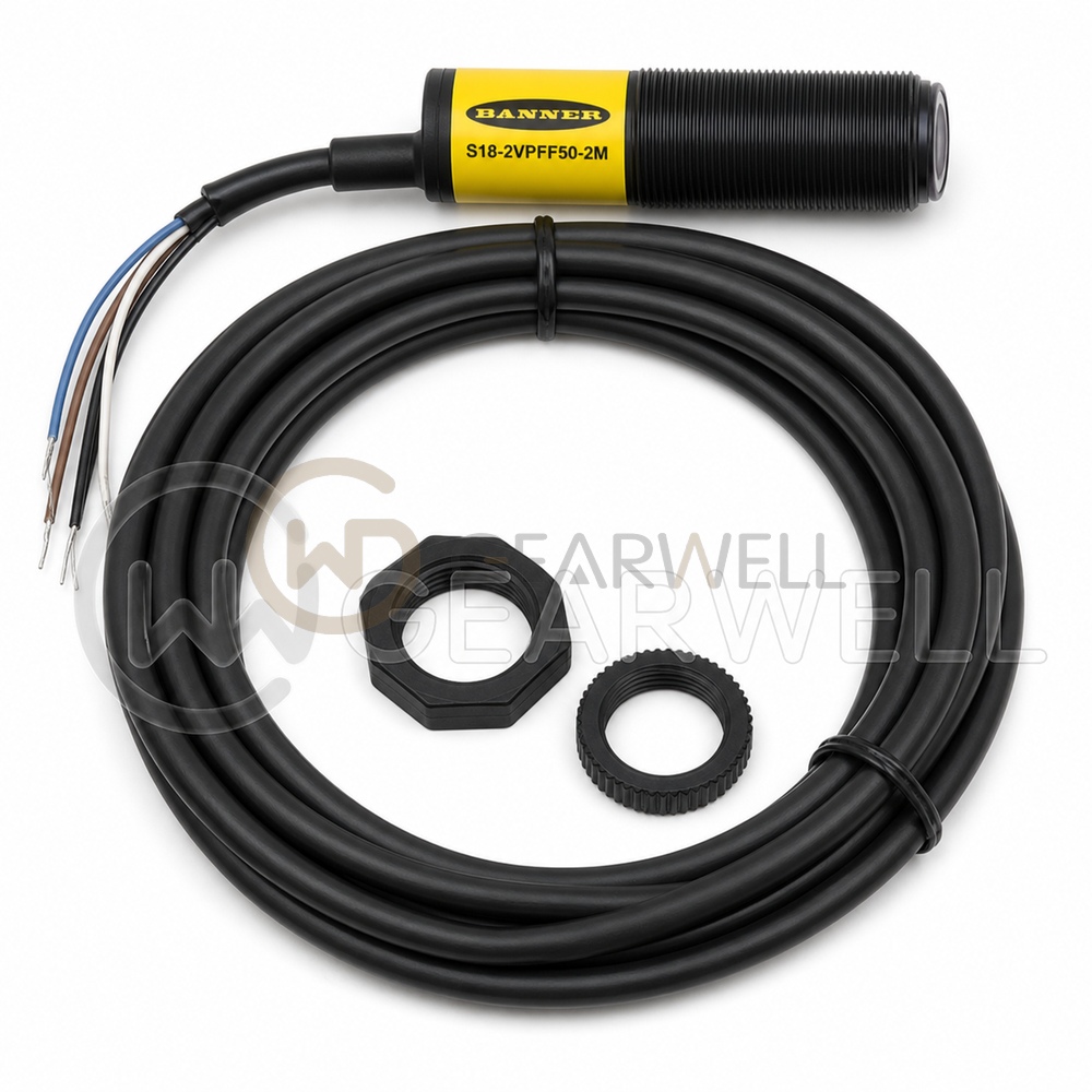 BANNER S18-2VPFF50-2M PHOTOELECTRIC SENSORS
