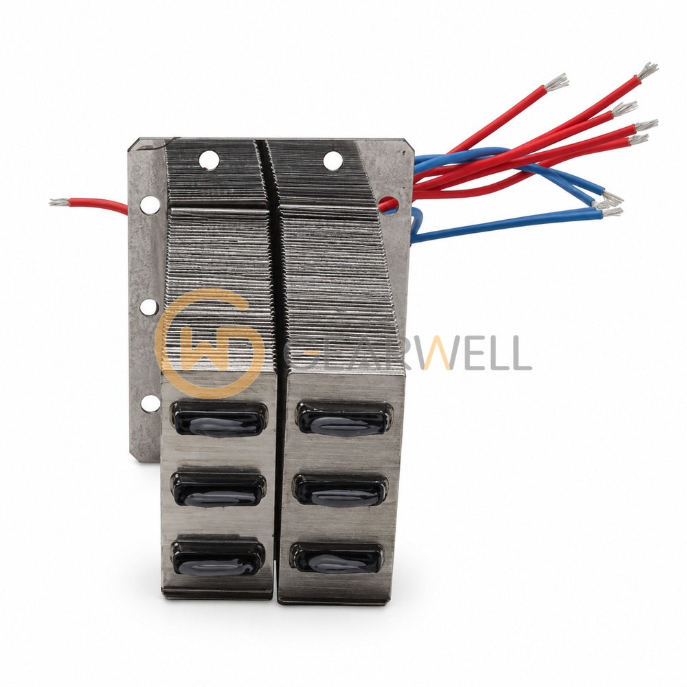 Finned Heater Assembly for Three-in-One Dehumidifying Dryers