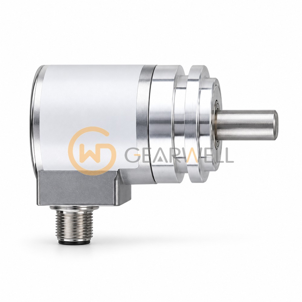 IFM RM9006 Absolute Multiturn Encoder with Solid Shaft