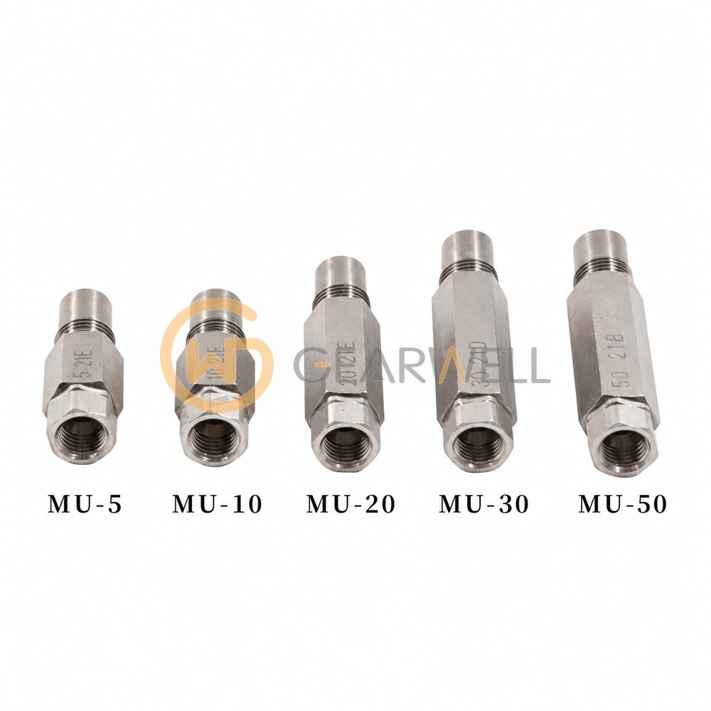 LUBE MU-5 / MU-10 / MU-20 / MU-30 / MU-50 Lubrication Metering Valves