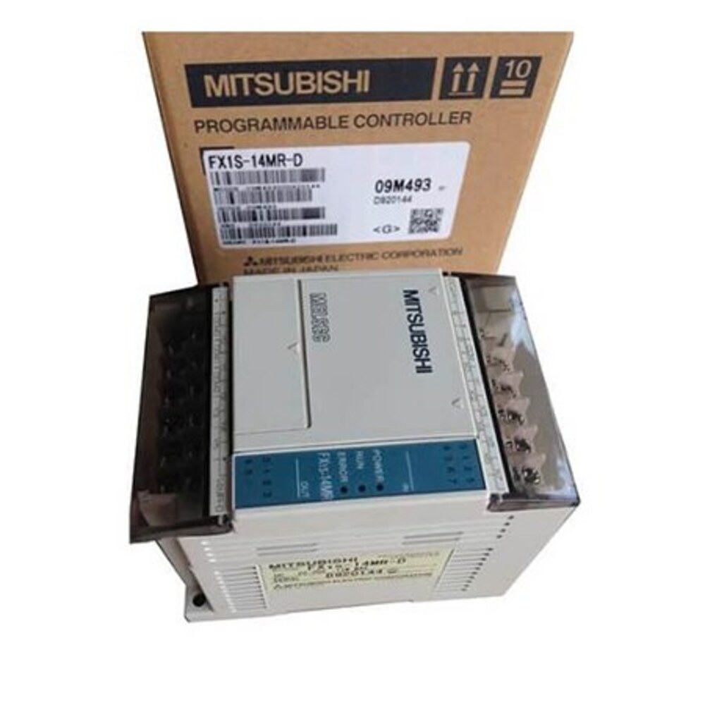 Mitsubishi Electric FX1S-14MR-D 14-I/O Relay PLC, 24 V DC