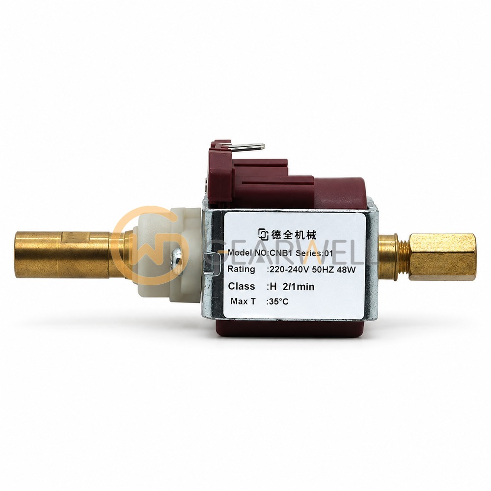德全机械 CNB1 220-240 V 48 W Vibration Pump – Two Brass Connectors