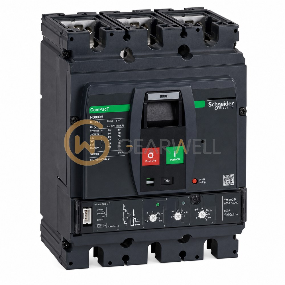 Schneider Electric C080H320FM NS800H 800 A 3-Pole Circuit Breaker