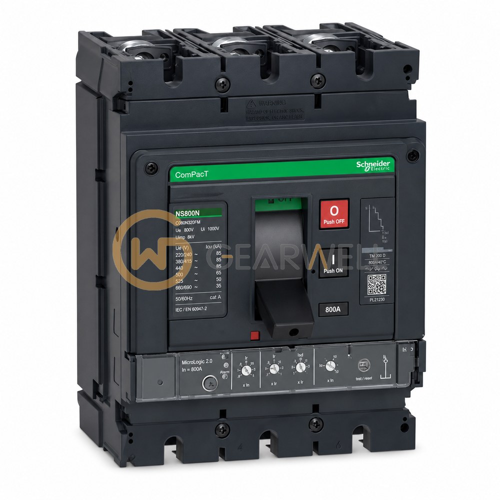 Schneider Electric C080N320FM NS800N 800 A 3-Pole Circuit Breaker