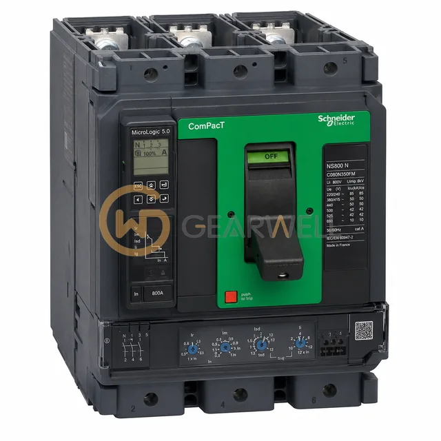 Schneider Electric C080N350FM NS800N 800 A 3-Pole Circuit Breaker