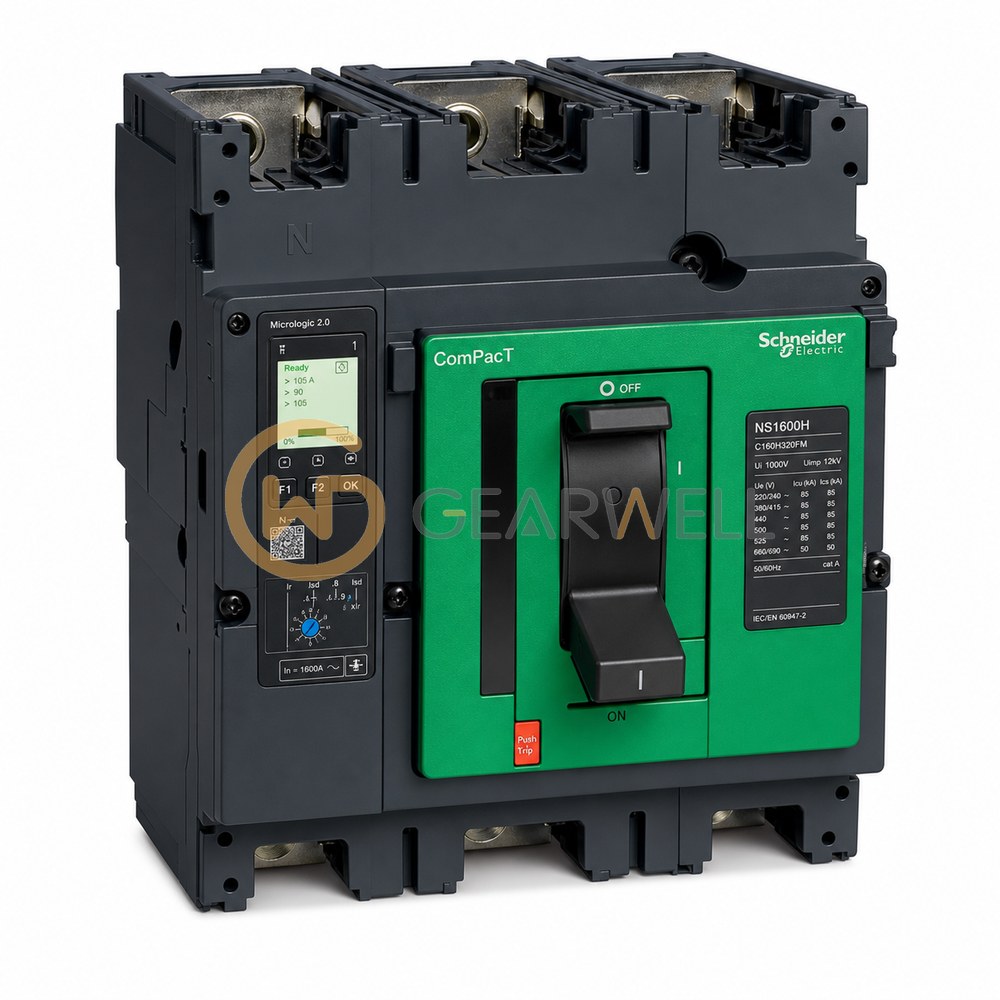 Schneider Electric C160H320FM NS1600H 1600 A 3-Pole Circuit Breaker