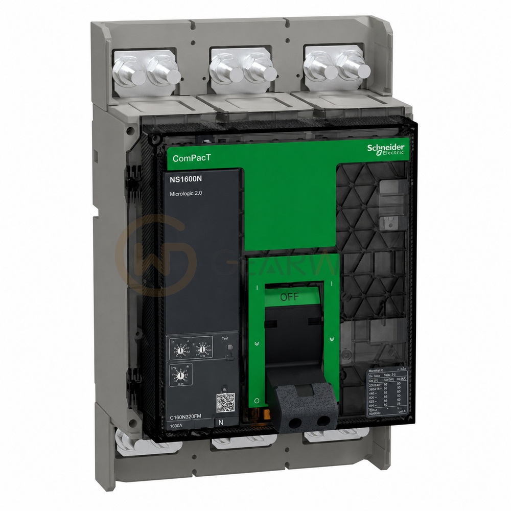 Schneider Electric C160N320FM NS1600N 1600 A 3-Pole Circuit Breaker