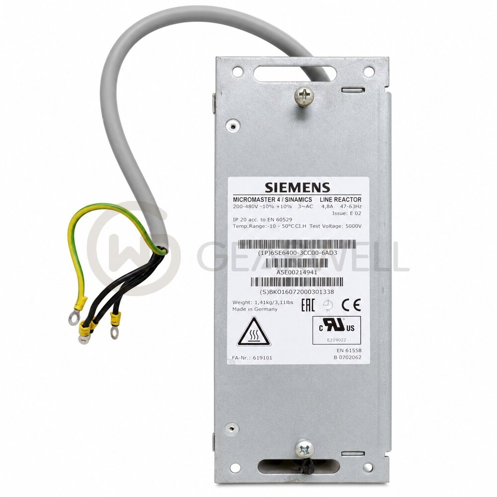 Siemens 6SE6400-3CC00-6AD3 Line Reactor