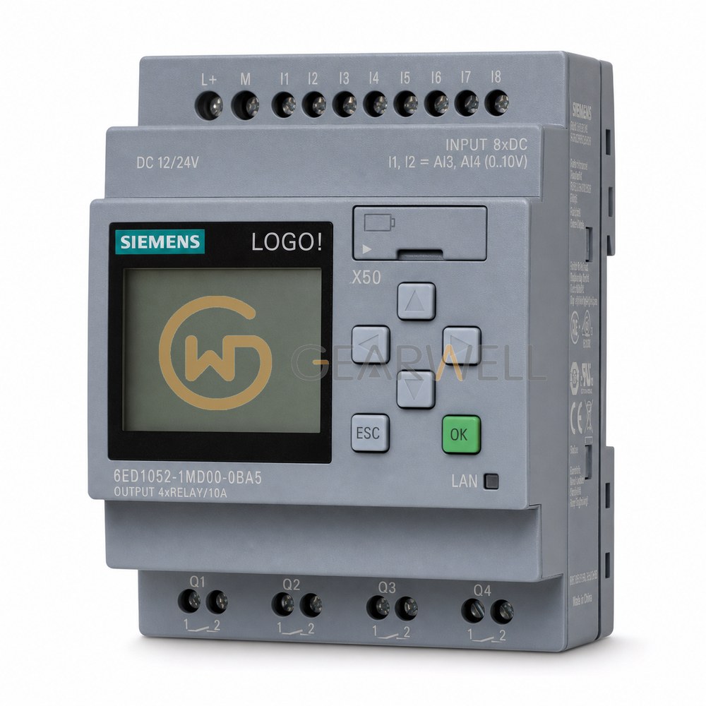 Siemens 6ED1052-1MD00-0BA5 LOGO! 12/24RC Logic Module with Display