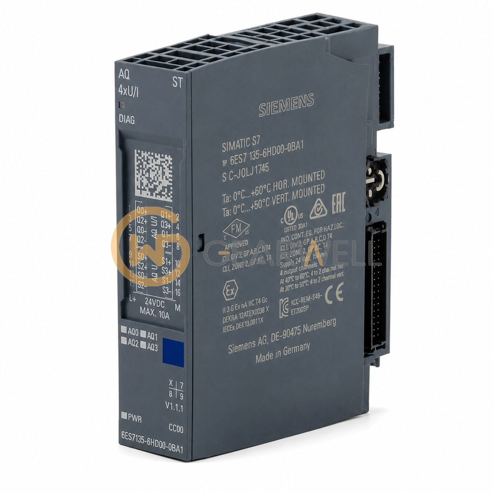 Siemens 6ES7135-6HD00-0BA1 SIMATIC ET 200SP Analog Output Module