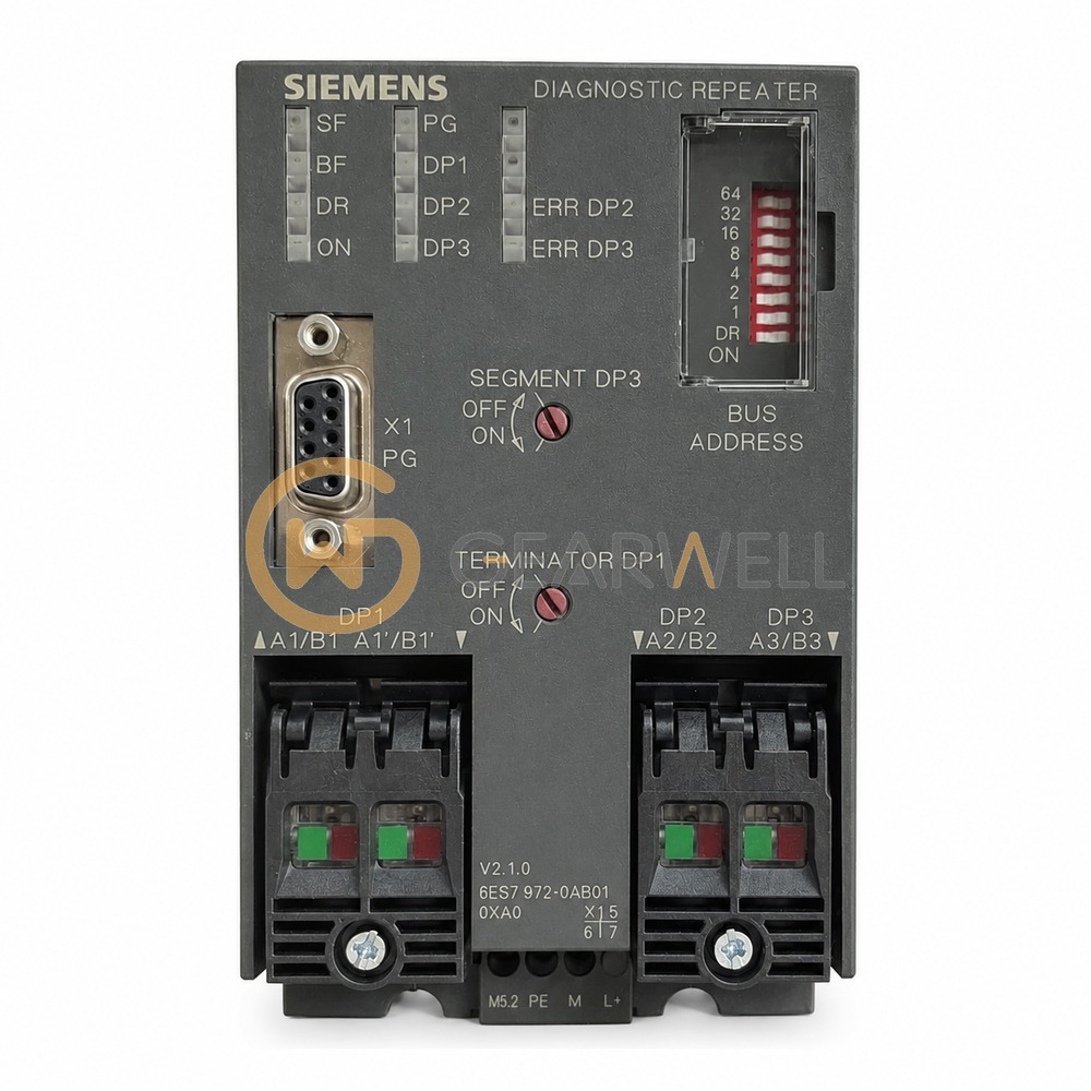 Siemens 6ES7972-0AB01-0XA0 SIMATIC PROFIBUS Diagnostic Repeater