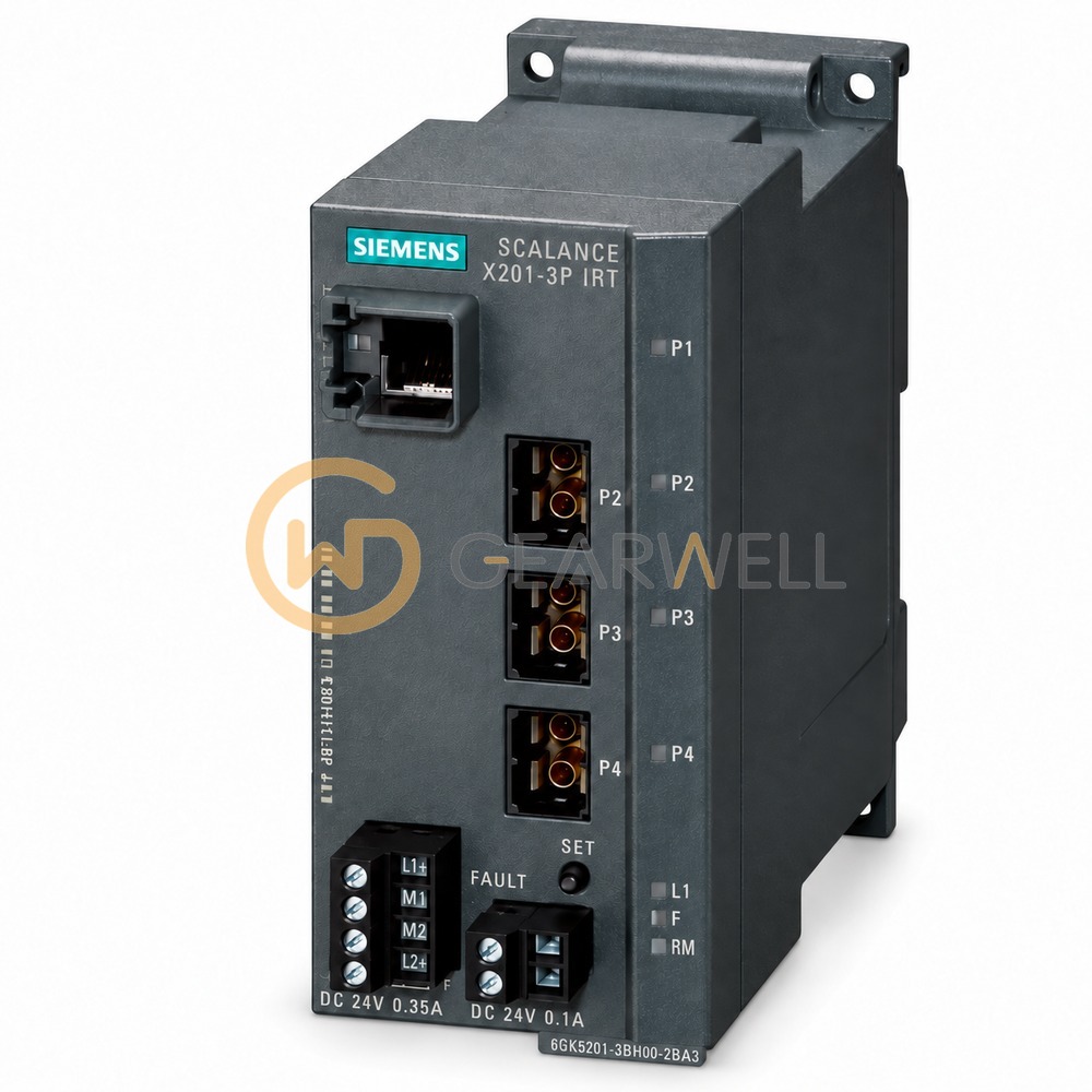 Siemens 6GK5201-3BH00-2BA3 SCALANCE X201-3P IRT Managed Industrial Ethernet Switch