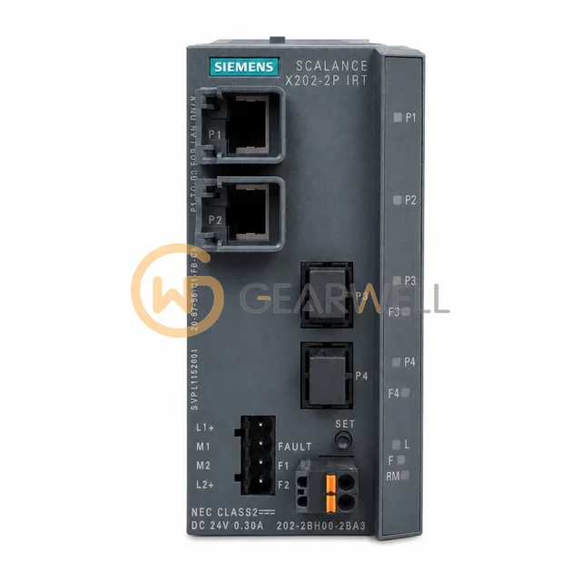 Siemens 6GK5202-2BH00-2BA3 SCALANCE X202-2P IRT Industrial Ethernet Switch