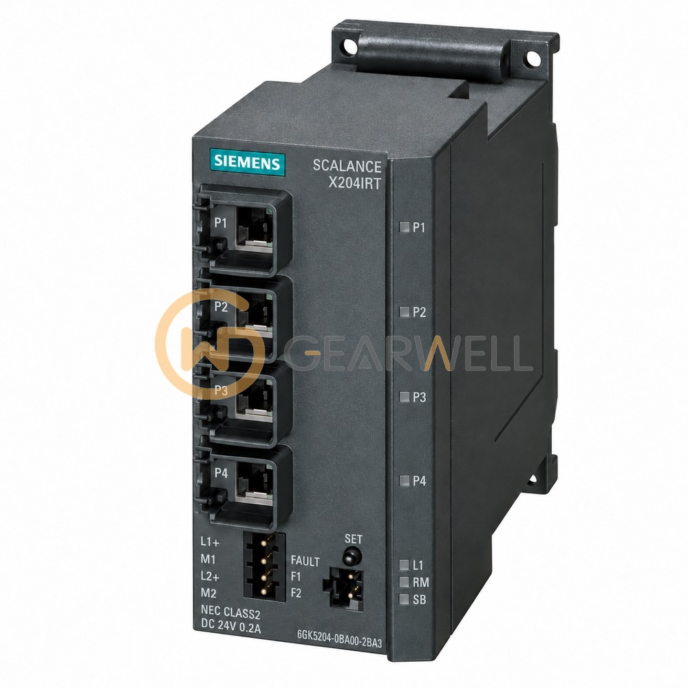 Siemens 6GK5204-0BA00-2BA3 SCALANCE X204IRT Managed Industrial Ethernet Switch