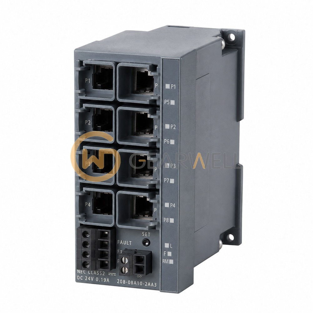 Siemens 6GK5208-0BA10-2AA3 SCALANCE X208 Managed Industrial Ethernet Switch