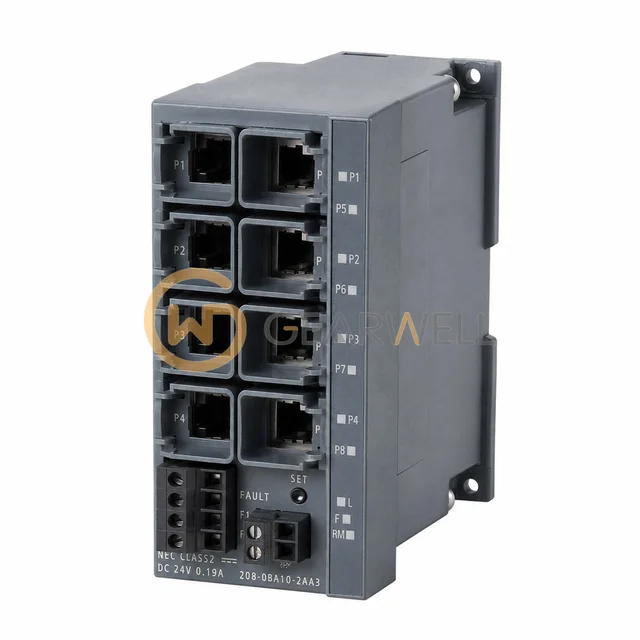 Siemens 6GK5208-0BA10-2AA3 SCALANCE X208 Managed Industrial Ethernet Switch