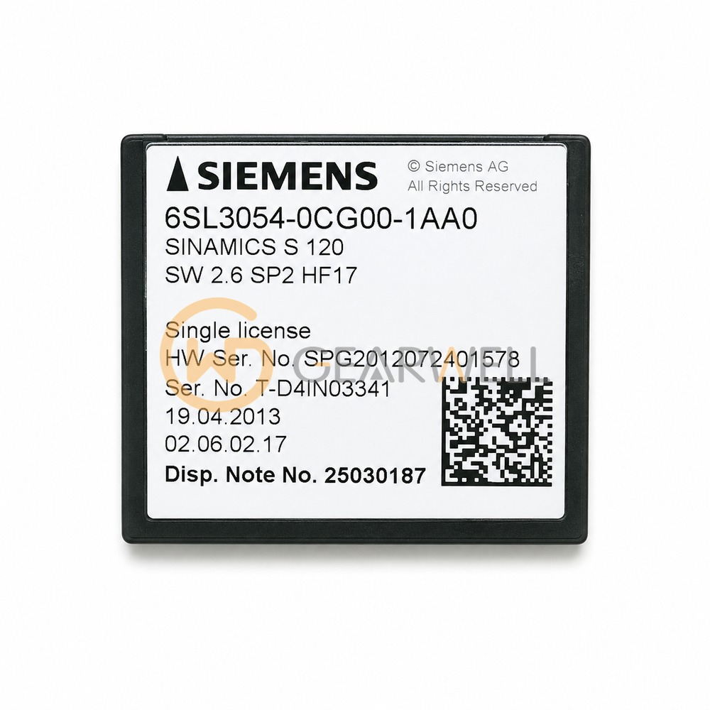 Siemens 6SL3054-0CG00-1AA0 SINAMICS S120 CompactFlash Memory Card