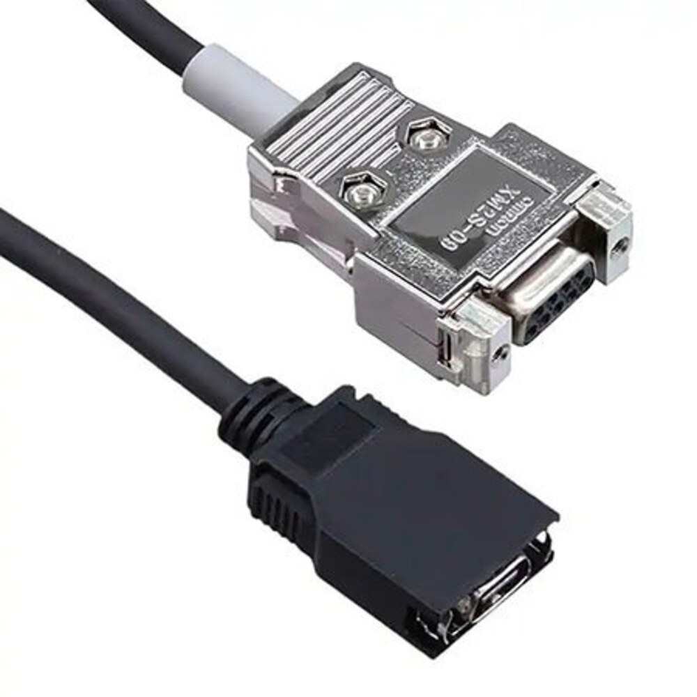 OMRON CS1W-CN118 PLC peripheral-port connecting cable, 0.1 m